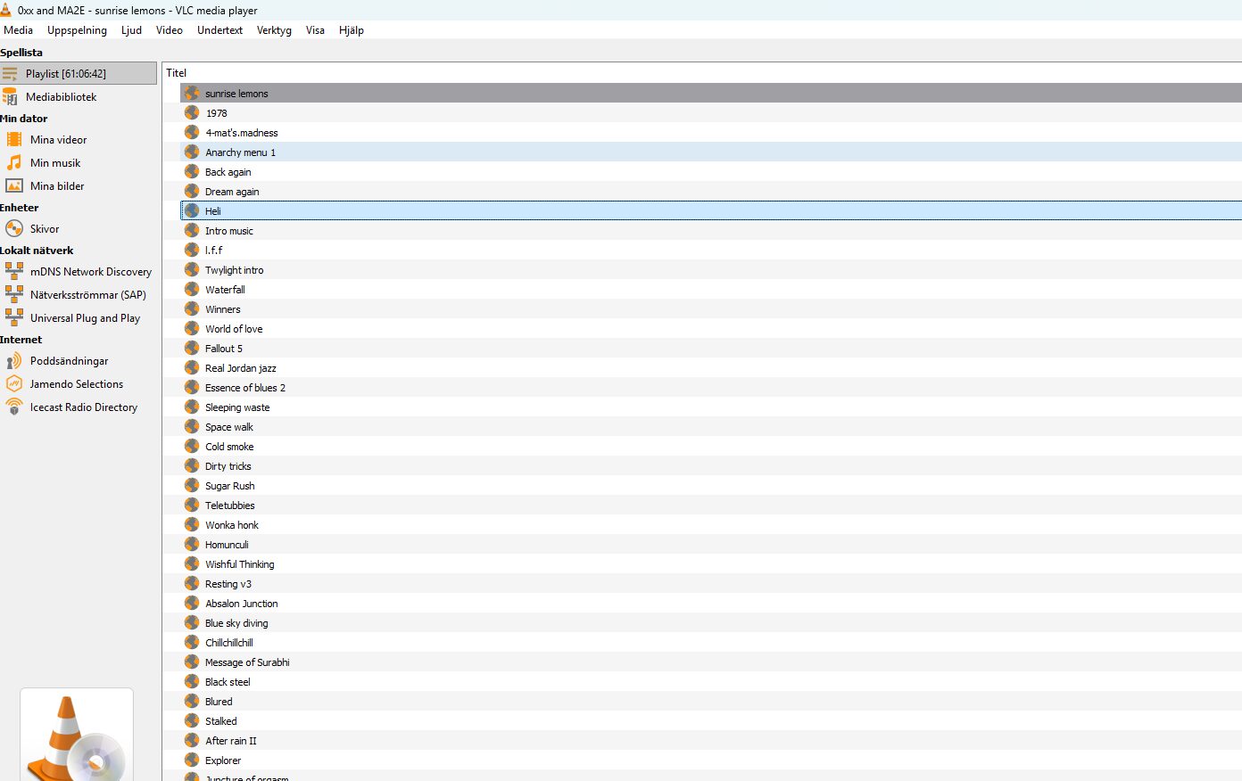 New feature: play our tunes directly in VLC as M3u-playlists. We show you how.