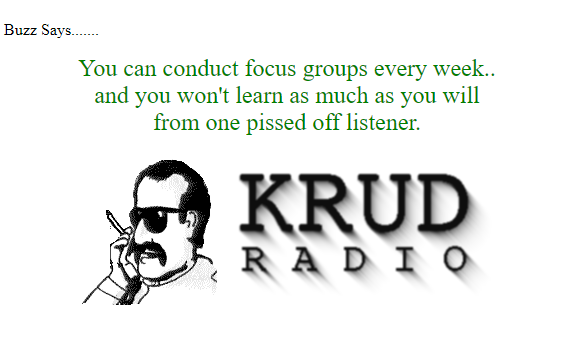 KRUD radio - wisdom from the worst and also best fictitious station ever.